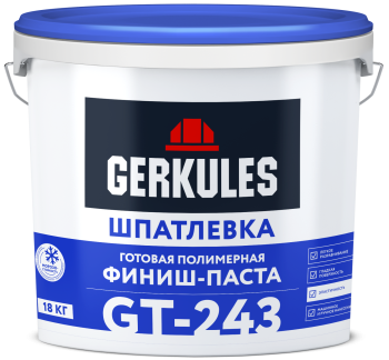 Шпатлевка Геркулес ФИНИШ-паста GT-243 белая 18 кг