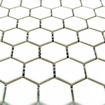 Мозаика Hexagon white белый LJ2302