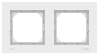 Рамка Schneider Electric AtlasDesign Aqua IP44 2 поста, цвет белый