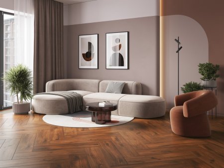 Керамогранит Woodberry,  цвет коричневый