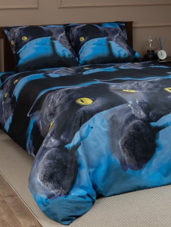 Комплект постельного белья Meow полутороспальный полиэстер