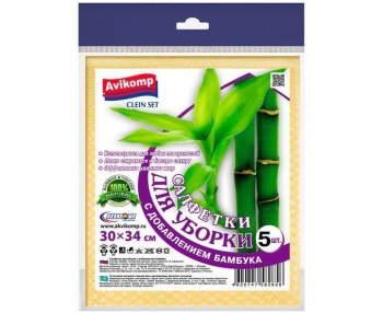 Набор салфеток для уборки Clein Set Avikomp 38х 34 см 5 шт.