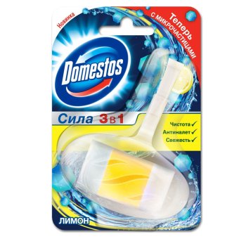 Блок сменный для унитаза Domestos 40г для дезинфекции Лимон 1 шт.