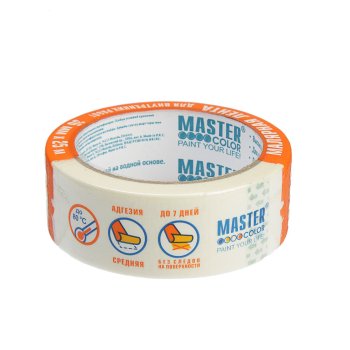 Лента малярная Master Color 36 мм х 25м белый