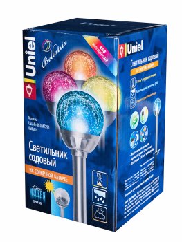 Светильник садовый Uniel Bellatrix USL-M-063 на солнечной батарее 39см