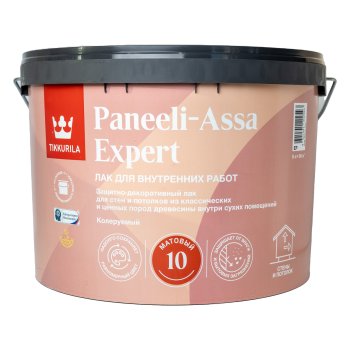 Лак Tikkurila Paneeli-Assa EXPERT панельный основа EP 9 л матовый