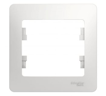 Рамка Schneider Electric Glossa 1 пост, цвет белый