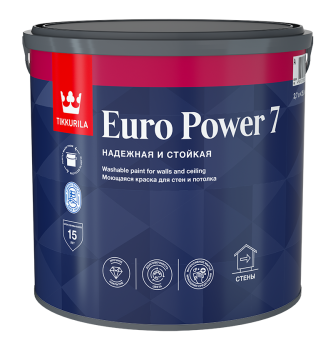 Краска водно-дисперсионная Tikkurila Euro Power 7 основа для колеровки основа А 2,7 л