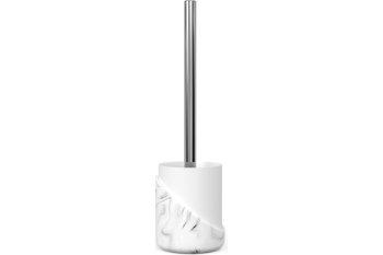 Ершик для унитаза MARBLE LIGHT напольный цвет белый