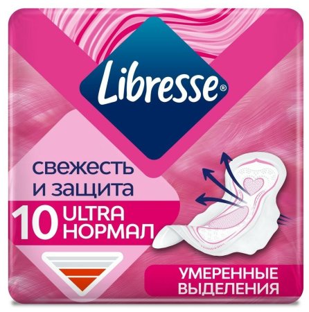 Прокладки гигиенические Libresse Ultra Normal 10 шт