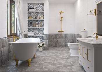 Плитка напольная Кадис,  цвет серый
