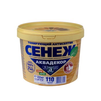 Антисептик Сенеж Аквадекор декоративный махагон 2,5 кг