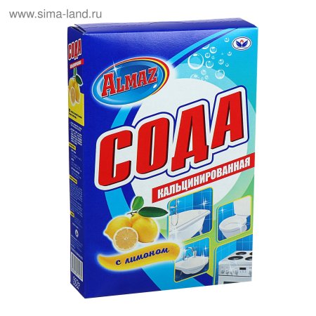 Сода кальцинированная Алмаз Лимон 600г