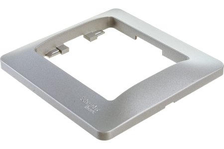 Рамка Schneider Electric Glossa 1 пост, цвет платина