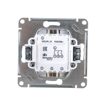 Выключатель встраиваемый Schneider Electric Glossa 3 кл. бежeвый без подсветки