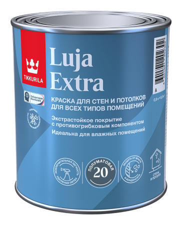 Краска водно-дисперсионная Tikkurila LUJA EXTRA основа для колеровки основа А 0,9 л
